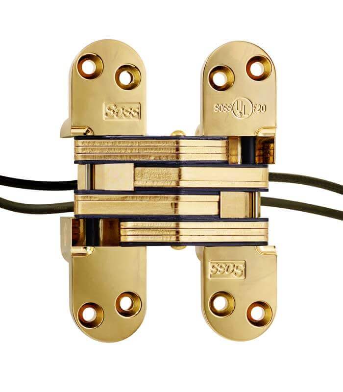 Soss Model 220SSPT Stainless Steel Power Transfer Invisible Hinge