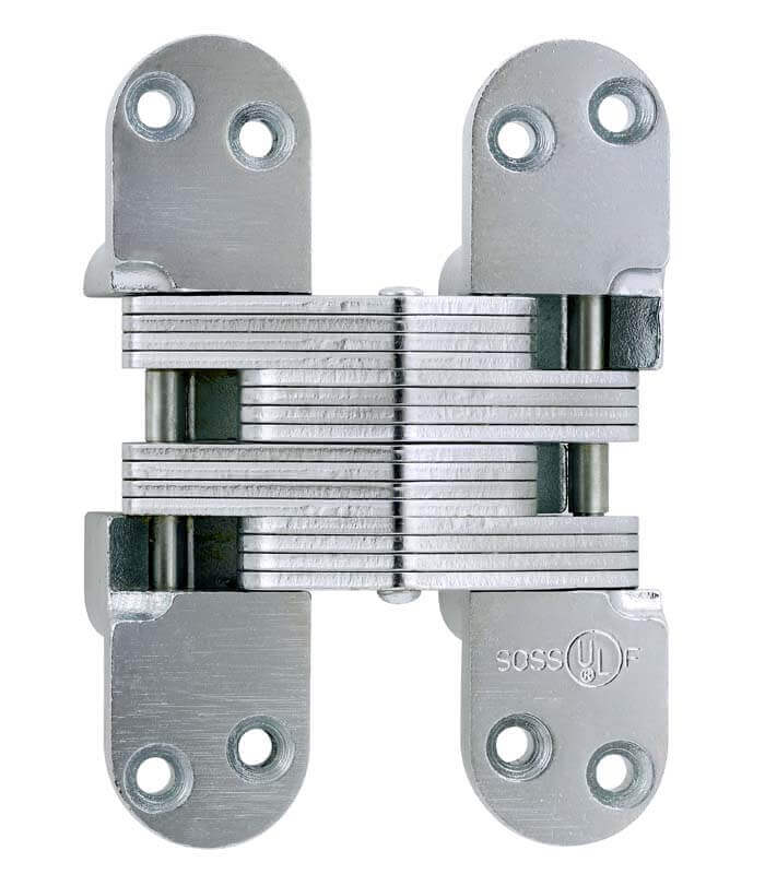 Soss Concealed Hinge Model 220AS Alloy Steel Invisible Hinge Satin Chrome Soss Concealed Hinge Model 220AS Alloy Steel Invisible Hinge Satin Chrome