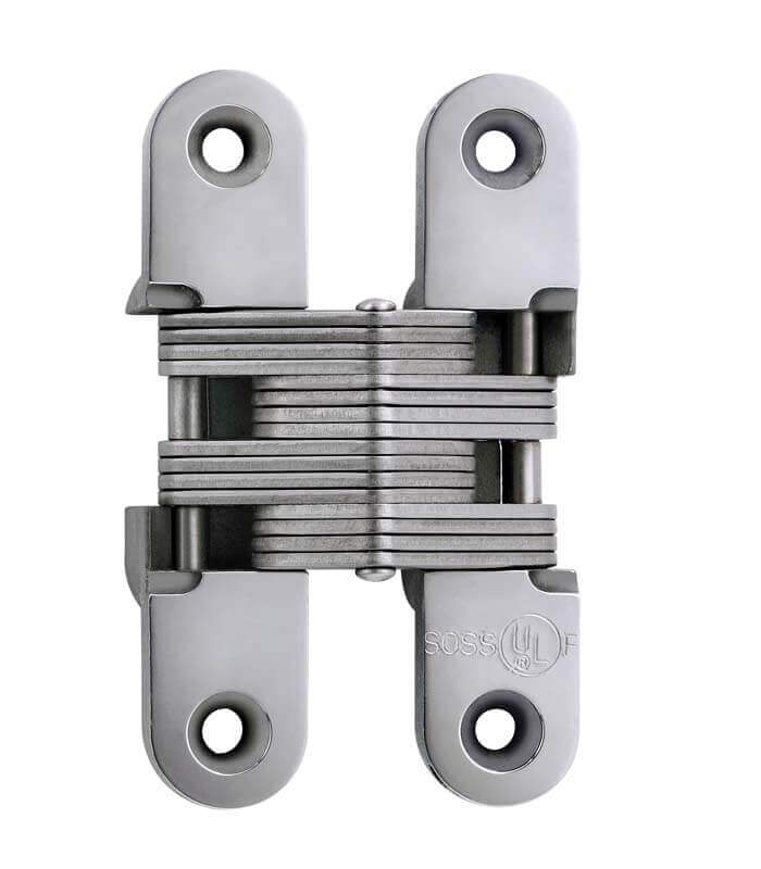 Soss Concealed Hinge Model 416SS Stainless Steel Invisible Hinge Bright Stainless Steel Soss Concealed Hinge Model 416SS Stainless Steel Invisible Hinge Bright Stainless Steel