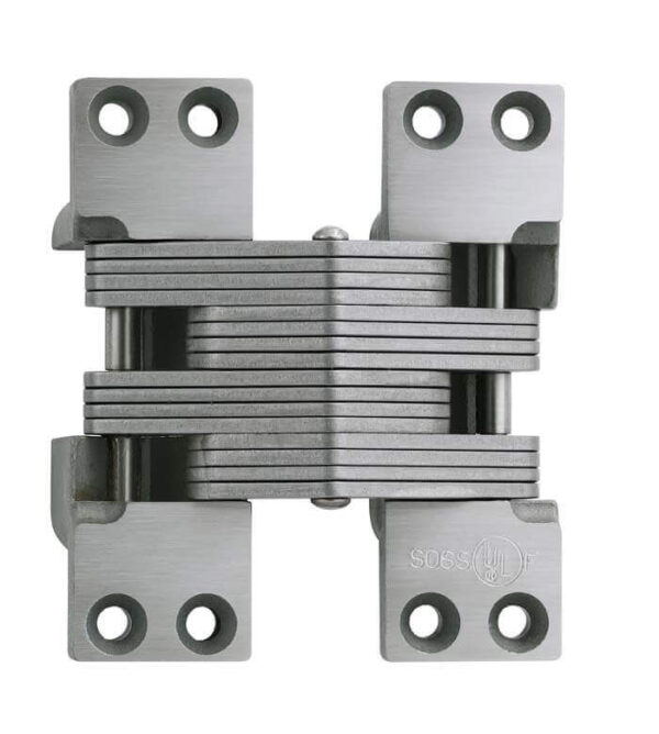 Soss Concealed Hinge Model 420SS Stainless Steel Invisible Hinge Satin Stainless Steel