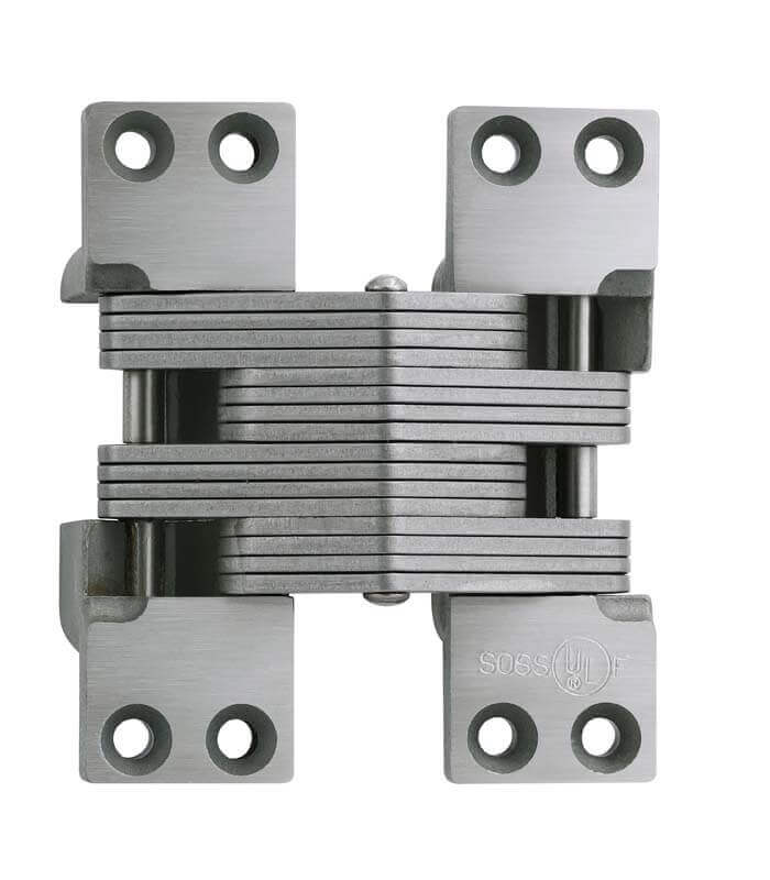 Soss Concealed Hinge Model 420SS Stainless Steel Invisible Hinge Satin Stainless Steel Soss Concealed Hinge Model 420SS Stainless Steel Invisible Hinge Satin Stainless Steel