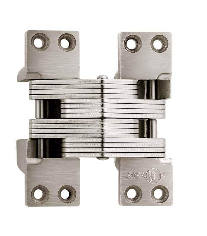 Soss Concealed Model 420 Alloy Steel Invisible Hinge Satin Nickel Soss Concealed Model 420 Alloy Steel Invisible Hinge Satin Nickel